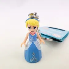 Lego Disney Princess Cinderella Minifigure Key Chain Keychain Unused with Tag