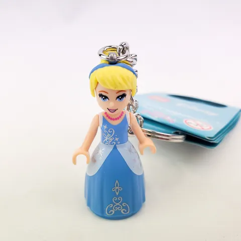 Lego Disney Princess Cinderella Minifigure Key Chain Keychain Unused with Tag