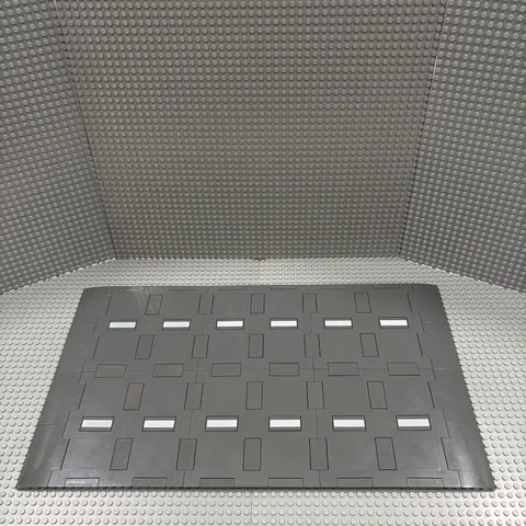 Lego Dark Bluish Gray Brick Modified 16 x 16 (69958) 6 Pack & Slopes & Tiles