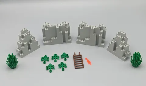 Vtg LEGO Parts Western /6748 Boulder Cliff Canyon set/Released 1997