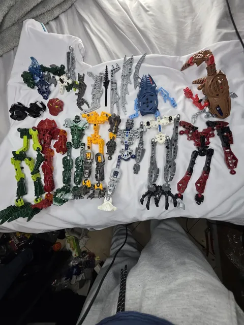 LEGO Bionicle Parts Lot Mixed Figures Vahki Visorak For Parts MOC Bulk Used