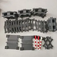 Lego Duplo Train Track Lot – 2 Crossing,  Bars, 32 Curves, 10 Straits, Crossover