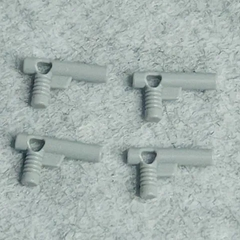 LEGO 60849 Minifigure Utensil Hose Nozzle Elaborate Light Bluish Gray x4 Genuine