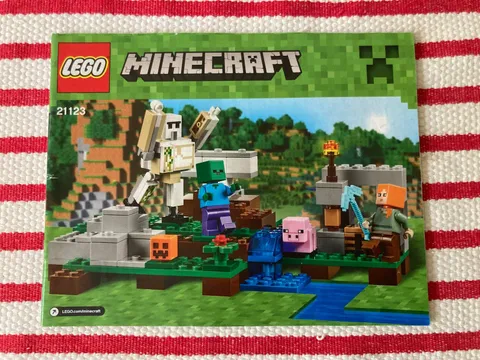 Lego Minecraft 21123 The Iron Golem Set Instruction Booklet ONLY
