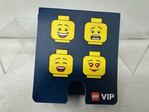 LEGO 5007623 Coaster Set Minifigure Heads VIP Set of 4 Two-sided 3” Wide