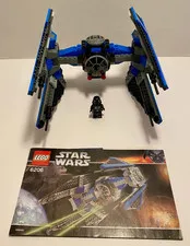 Lego 6206 Star Wars Tie Interceptor 100% Complete w/ Minifigs & Instructions