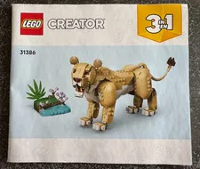 31386 LEGO INSTRUCTION BOOK ONLY Majestic Lion Female Creator lioness