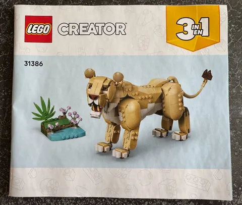 31386 LEGO INSTRUCTION BOOK ONLY Majestic Lion Female Creator lioness