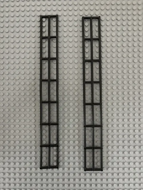 LEGO Ship / Boat / Pirate - Black Mast Rigging Long 28 x 3.5 FREE SHIPPING