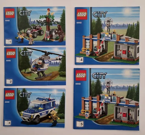 Lego 4440 City-Instructional Manual #1, 2, 3, 4, & 5. Great Condition