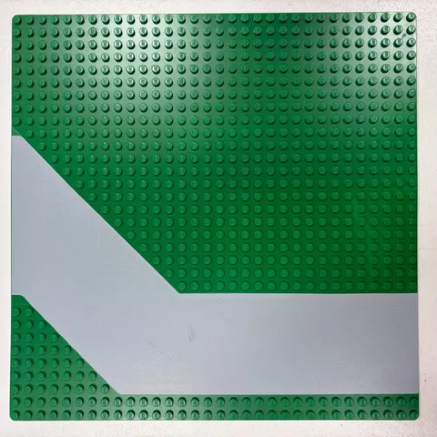 Lego Baseplate Road 32 x 32 with Light Gray Driveway Angled Pattern (4478p01)