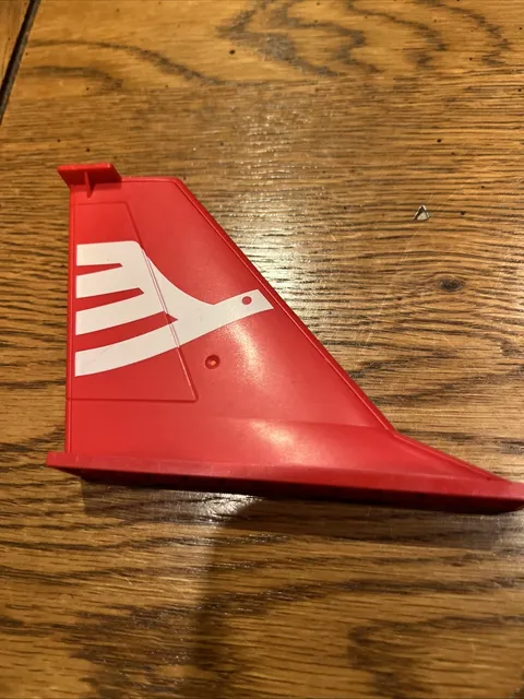 LEGO 54094pb01 Red Plane Tail 14 x 2 x 8 White Airline Bird Pattern Airport