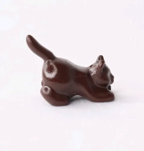  LEGO Animal Cat Crouching Brown Dark  9348 40056