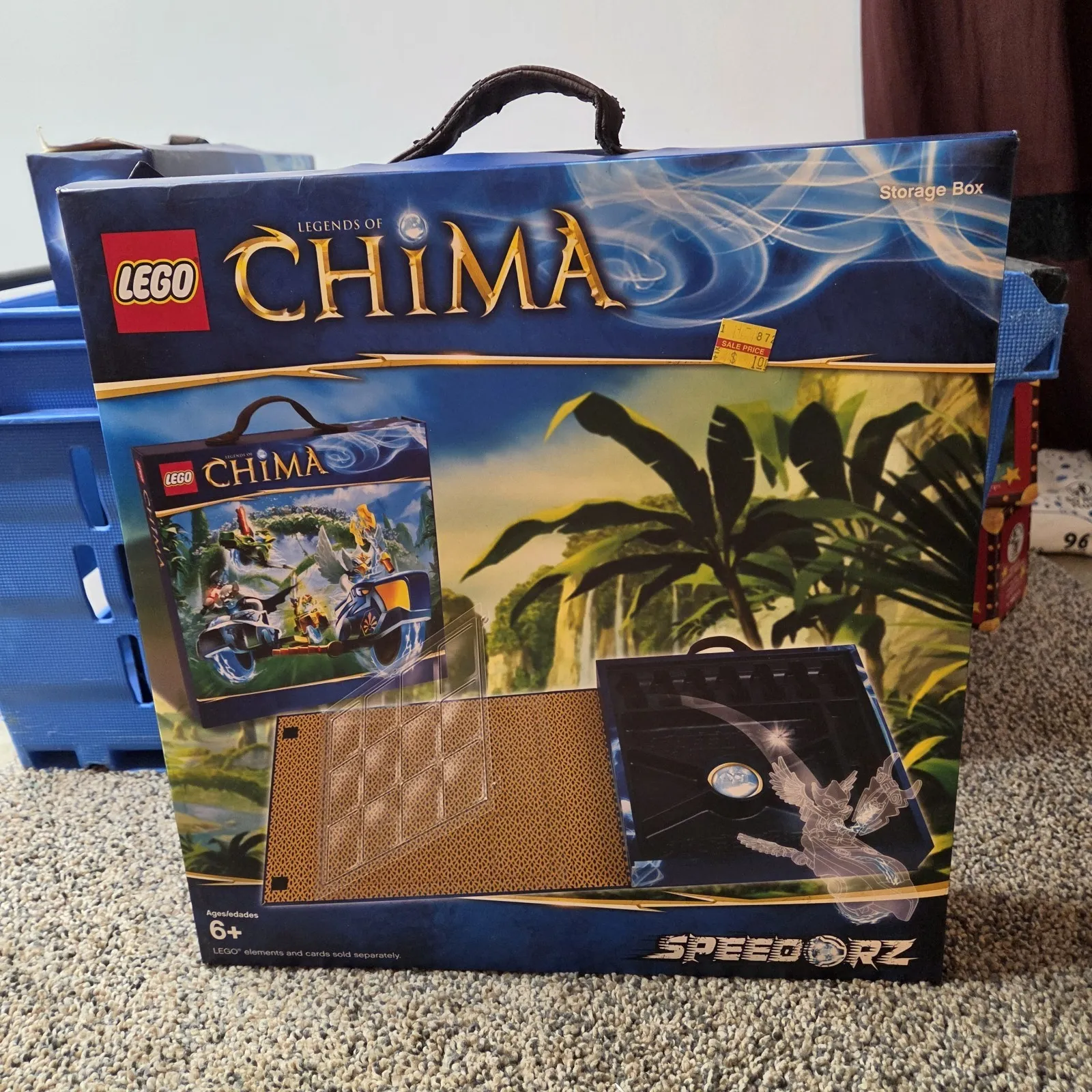 BRAND NEW - LEGO LEGEND OF CHIMA STORAGE BOX CASE SPEEDORZ LEGO 850775