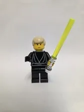 Star Wars LEGO Minifigure Luke Skywalker- Sw0068 w/ Black Hand, Plus Light Saber