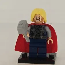 Lego Marvel Comics Minifigure Thor - Beard + Hammer sh018 From 2012 Avengers