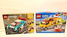LEGO City 60150 Pizza Van + LEGO Creator 31127 3 in 1 Street Racer - Sealed Sets