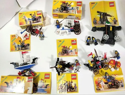 LEGO Castle Vintage Lot 6010 6017 6016 6012 6030 6039 Complete