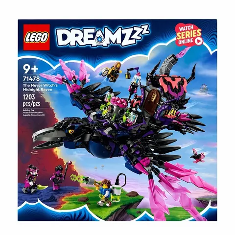 NEW LEGO DREAMZzz The Never Witch’s Midnight Raven Building Set (1,203 pieces)