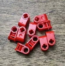 LEGO Red Technic, Axle and Pin Connector Perpendicular. QTY 10. Part No. 6536.