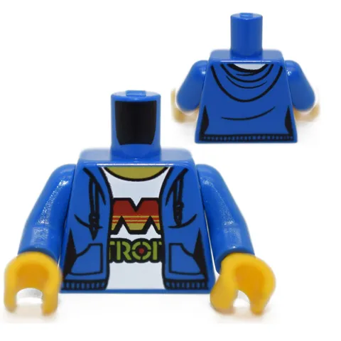 LEGO Minifigure Torso Ninjago Nancy blue hoodie M Tron female rare 70656 6211941