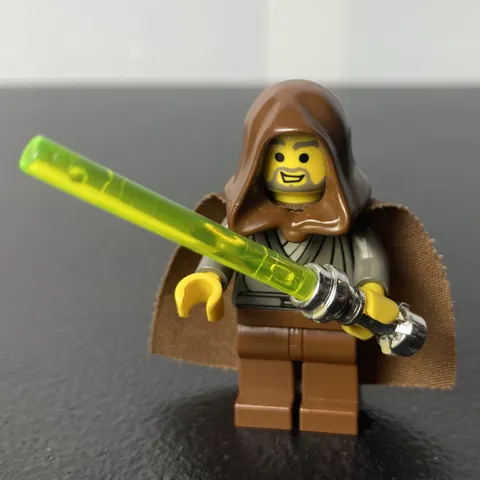 LEGO Star Wars - Jedi Knight (Jedi Bob) Minifigure (7163) USED/Wear/CRACKED