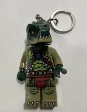 2013 Lego Legends of Chima CRAGGER Crocodile Minifigure Keychain Flashlight