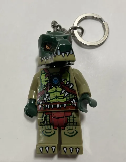 2013 Lego Legends of Chima CRAGGER Crocodile Minifigure Keychain Flashlight