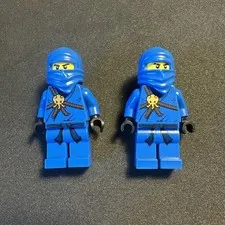 x2 LEGO Ninjago Jay The Golden Weapons Minifigure Njo0004