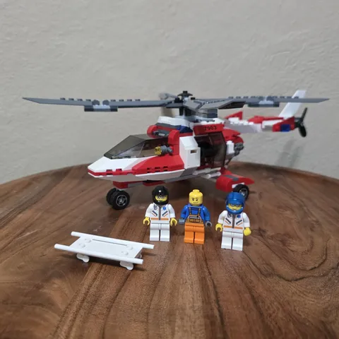 Lego City Rescue Helicopter Set 7903 95-98% Complete
