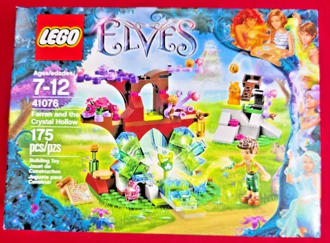▰▰RETIRED▰RARE▰2015▰LEGO Elves Farran & The Crystal Hollow 41076▰NEW Sealed