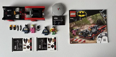 LEGO Batman SH233 + Robin SH234 From Classic Batcave 76052 + 76188 Batmobile