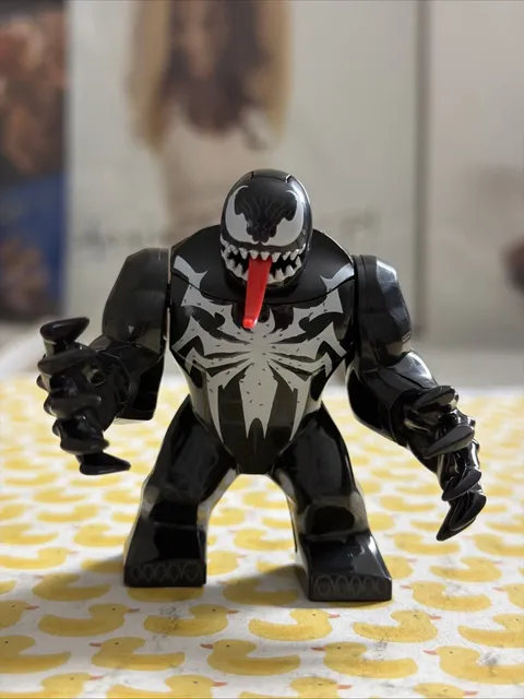 VENOM BIG LEGO MINIFIG FIGURE marvel comics tom hardy edde brock spider-man