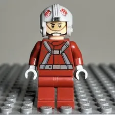 LEGO Star Wars sw0619 T-16 Skyhopper Pilot Minifigure 75081 maroon red rebel 1O