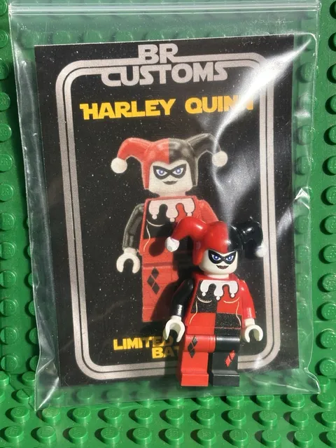 LEGO Batman 2006 BR Customs UV PRINTED Harley Quinn Minifigure 