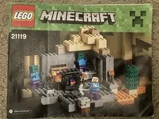 LEGO Minecraft The Dungeon 21119 Complete Set 219 Pieces Steve Zombie Ages 8+