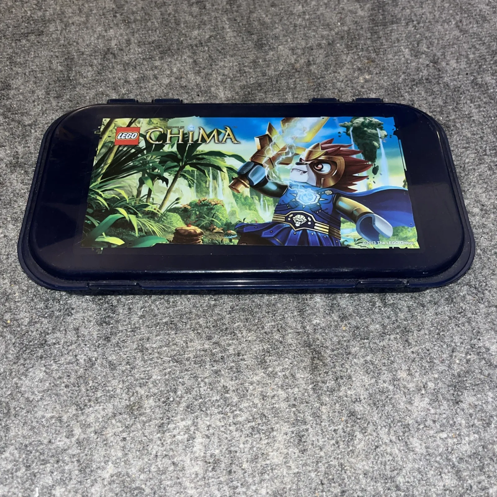LEGO Chima Minifigure Blue Case 11"x6"x1" Rare Collectible Made In USA