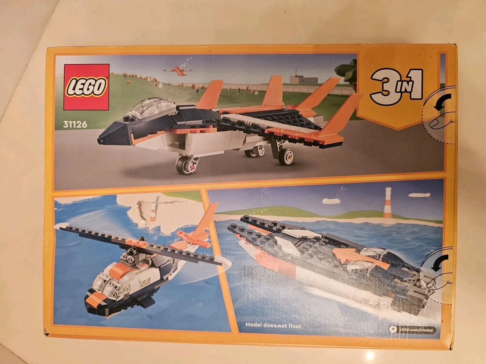 LEGO 31126 Creator Supersonic-jet 3 in 1 Set 215 Pieces NEW Sealed Retired 