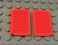 LEGO Pair Red 1x2x3 Shutter Shutters