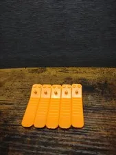 Set of 5 LEGO Orange Brick Separators 630 Removal Tools Popper Building