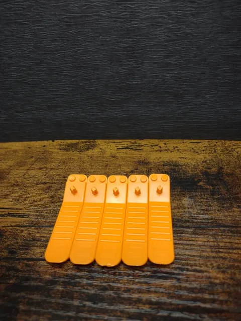 Set of 5 LEGO Orange Brick Separators 630 Removal Tools Popper Building
