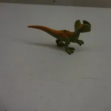 LEGO Jurassic World Dilophosaurus Dinosaur Figure Green Orange Small 3.5 Inch
