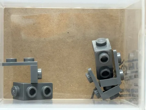 LEGO Parts - Dark Bluish Gray Bracket 1 x 1 - 1 x 2 - No 79389 - QTY 5