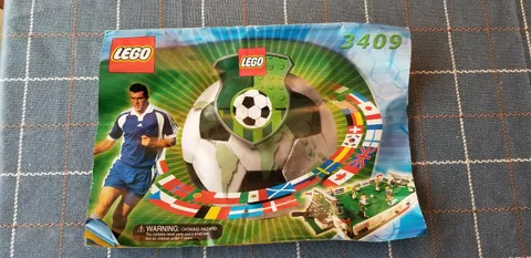 LEGO SOCCER SET # 3409 ~ORIGINAL ILLUSTRATED ASSEMBLY INSTRUCTIONS ~ SCARCE!
