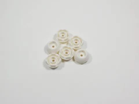 LEGO Lot of 6 White Rose Flowers Plants Minifig I2