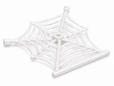 LEGO White Spider Web Flat with Hollow Stud, Bar Ends, and Bar