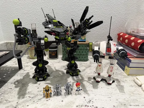 Lego Exo-Force Bridge Walker and White Lightning 7713 Complete Set VGC Lego Exo