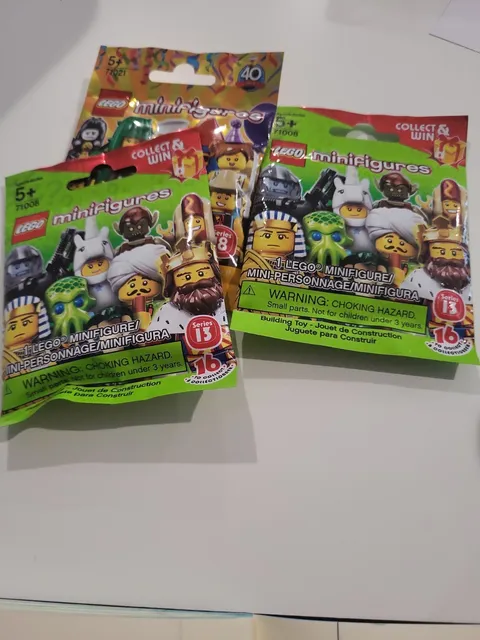 LEGO Minifigures  Series 18 And 13 Lot Of  3 New Sealed Multi Series Packs