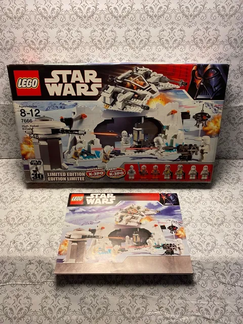 Lego Star Wars 7666 Hoth Rebel Base Box + Manual Only!