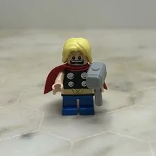 Lego Thor Minifigure 76091 Mighty Micros sh0485 Marvel Super Heroes Rare SeePics